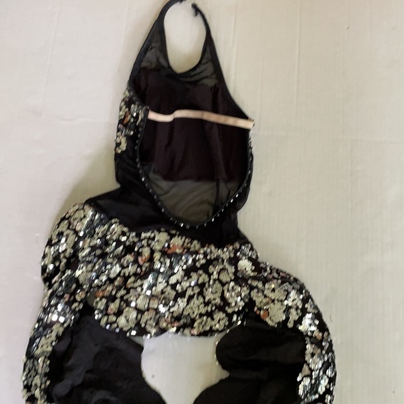 A Wish Come true silver black dance mesh costume S - Picture 9 of 16